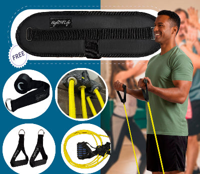 Home Gym Kit with support belt 155 kg